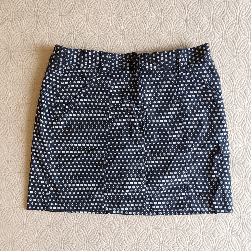 Land's End Daisy Print Skirt Skort
